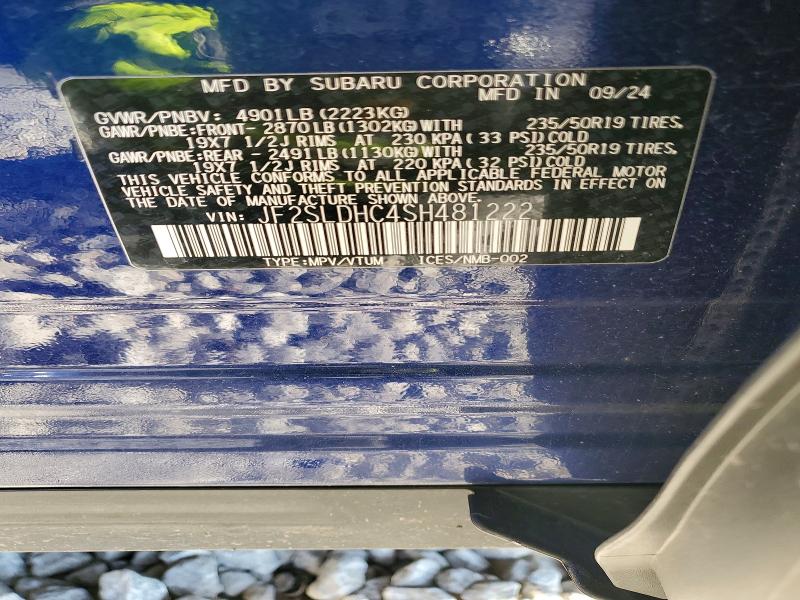 Aukcja sprzedaży 2025 Subaru Forester, vin: JF2SLDHC4SH481222, numer aukcji: 48988496
