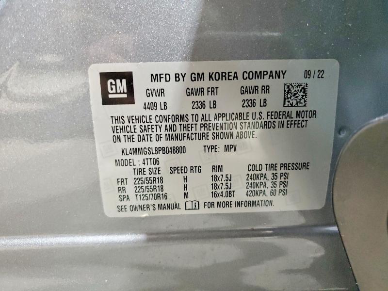 49330976 :رقم المزاد ، KL4MMGSL8PB048800 vin ، 2023 Buick Encore Gx مزاد بيع