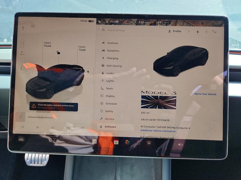 Aukcja sprzedaży 2026 Tesla Model 3, vin: 5YJ3E1ET7TF170675, numer aukcji: 50502376
