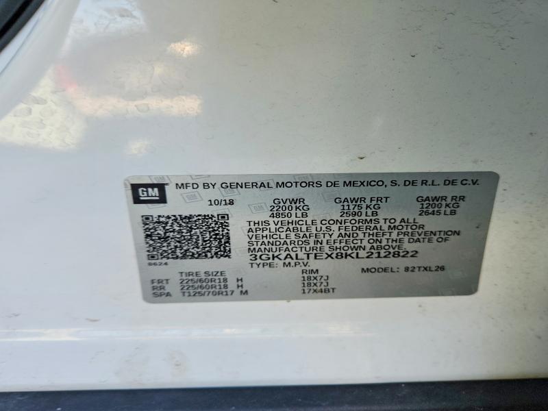Продаж на аукціоні авто 2019 Gmc Terrain, vin: 3GKALTEX8KL212822, номер лоту: 48958136