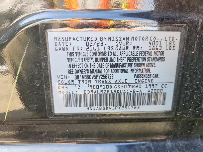 Продаж на аукціоні авто 2023 Nissan Sentra, vin: 3N1AB8DV5PY256723, номер лоту: 48307166