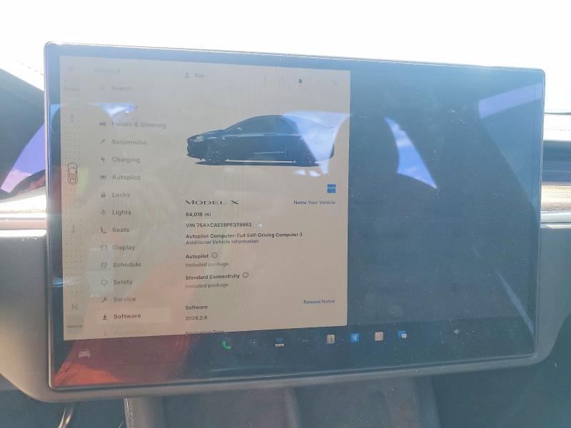 Продажа на аукционе авто 2023 Tesla Model X, vin: 7SAXCAE58PF378663, номер лота: 51112096