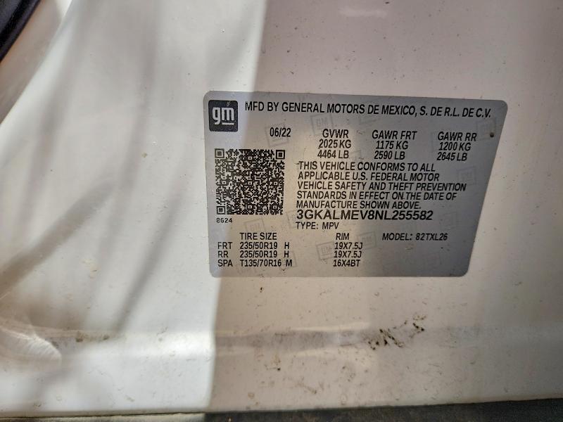 2022 Gmc Terrain მანქანა იყიდება აუქციონზე, vin: 3GKALMEV8NL255582, აუქციონის ნომერი: 49596906