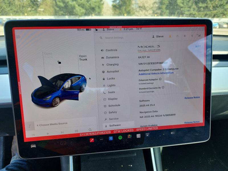 48858636 :رقم المزاد ، 5YJ3E1EB2JF082329 vin ، 2018 Tesla Model 3 مزاد بيع