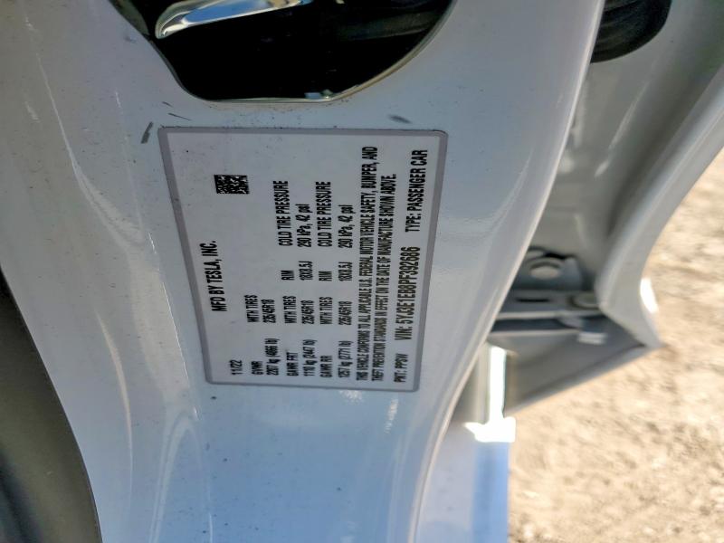 Auction sale of the 2023 Tesla Model 3, vin: 5YJ3E1EB8PF392686, lot number: 47441476