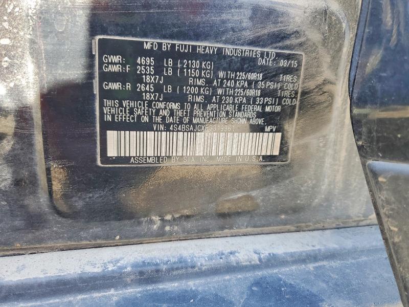 51673216 :رقم المزاد ، 4S4BSAJCXF3319961 vin ، 2015 Subaru Outback مزاد بيع