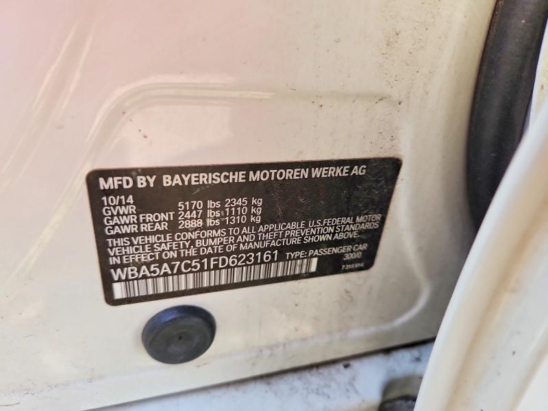Aukcja sprzedaży 2015 Bmw 528, vin: WBA5A7C51FD623161, numer aukcji: 49639456
