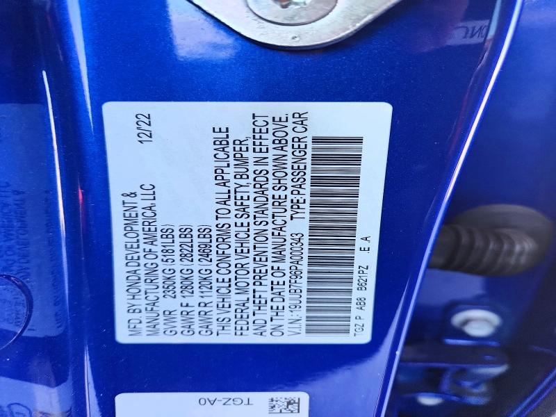 2023 Acura Tlx მანქანა იყიდება აუქციონზე, vin: 19UUB7F96PA000343, აუქციონის ნომერი: 51110466