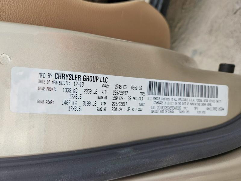 Продажа на аукционе авто 2014 Dodge Grand Caravan, vin: 2C4RDGBGXER248185, номер лота: 51279316