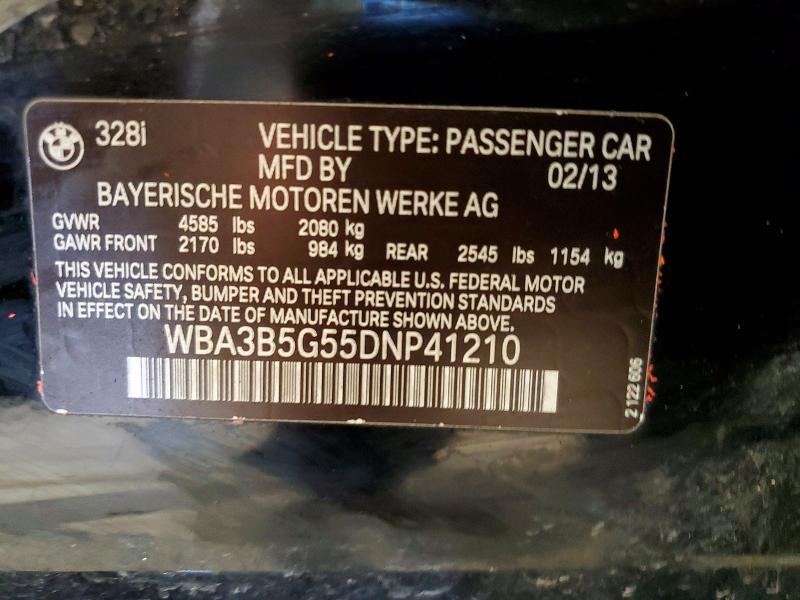 Продаж на аукціоні авто 2013 Bmw 328, vin: WBA3B5G55DNP41210, номер лоту: 50619146