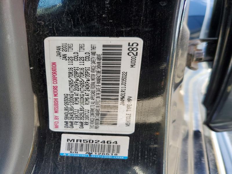 Продаж на аукціоні авто 2001 Mitsubishi Montero, vin: JA4MW31R11J035022, номер лоту: 51565716
