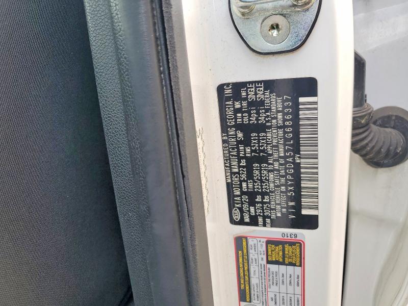 Aukcja sprzedaży 2020 Kia Sorento, vin: 5XYPGDA57LG686337, numer aukcji: 49722256