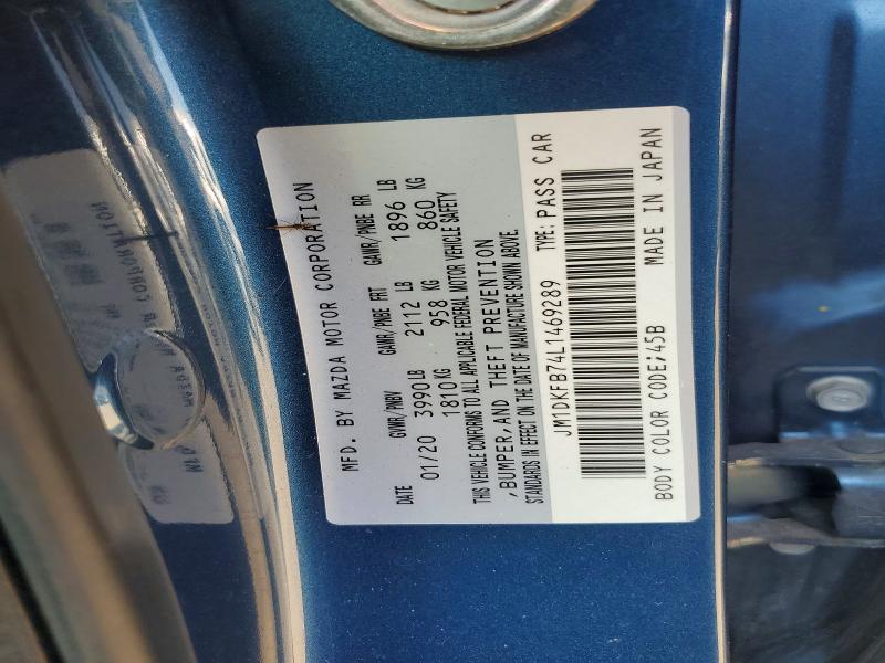49651256 :رقم المزاد ، JM1DKFB74L1469289 vin ، 2020 Mazda Cx-3 مزاد بيع