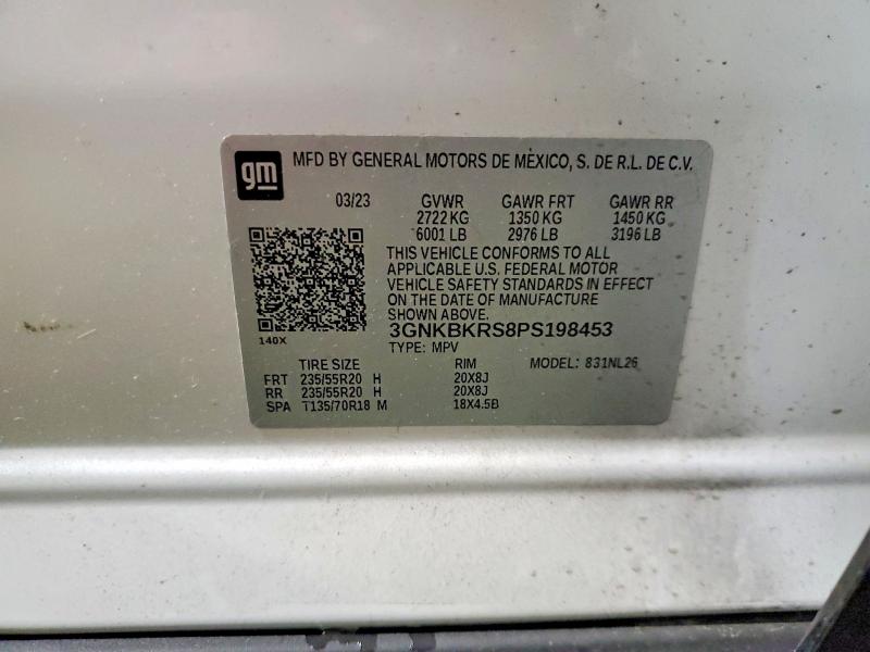 Продажа на аукционе авто 2023 Chevrolet Blazer, vin: 3GNKBKRS8PS198453, номер лота: 51559226