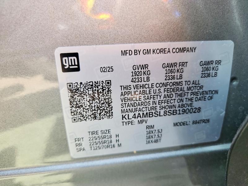 2025 Buick Encore Gx მანქანა იყიდება აუქციონზე, vin: KL4AMBSL8SB190028, აუქციონის ნომერი: 48290356