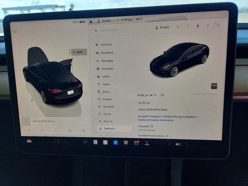 48868826 :رقم المزاد ، 5YJ3E1EA1NF371683 vin ، 2022 Tesla Model 3 مزاد بيع