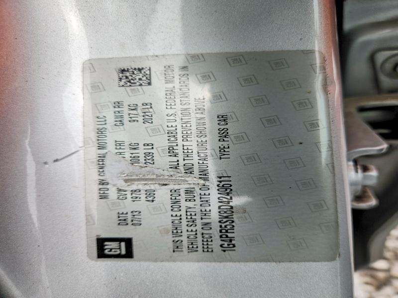 Aukcja sprzedaży 2013 Buick Verano, vin: 1G4PR5SK8D4249611, numer aukcji: 51855426