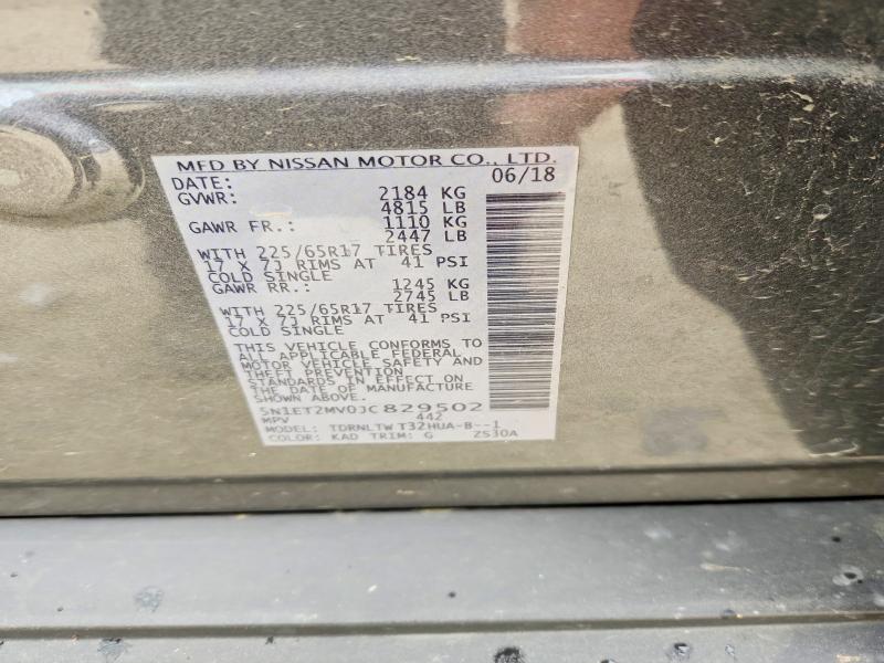 Продаж на аукціоні авто 2018 Nissan Rogue Hybrid, vin: 5N1ET2MV0JC829502, номер лоту: 50339026