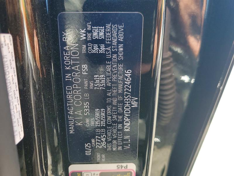 49924026 :رقم المزاد ، KNDPYDDH3S7224646 vin ، 2025 Kia Sportage مزاد بيع