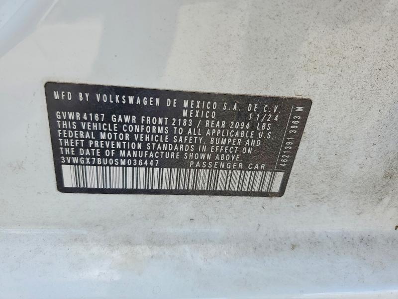 Продаж на аукціоні авто 2025 Volkswagen Jetta, vin: 3VWGX7BU0SM036447, номер лоту: 50081846