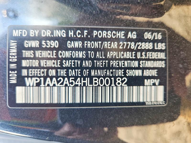 Продажа на аукционе авто 2017 Porsche Macan, vin: WP1AA2A54HLB00182, номер лота: 48136926
