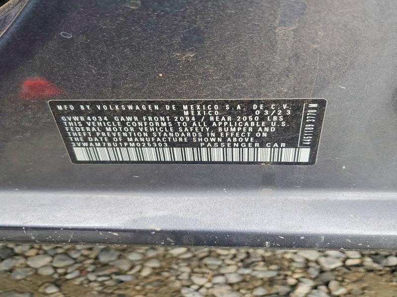 2023 Volkswagen Jetta მანქანა იყიდება აუქციონზე, vin: 3VWAM7BU1PM025303, აუქციონის ნომერი: 51961986