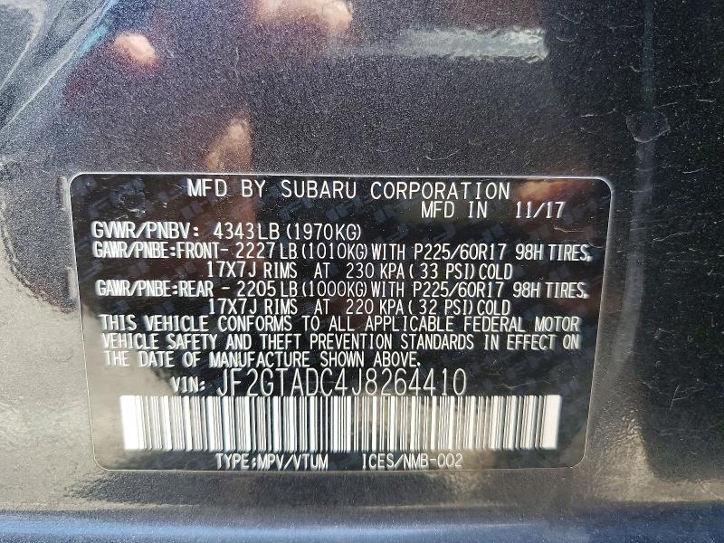 Продаж на аукціоні авто 2018 Subaru Crosstrek, vin: JF2GTADC4J8264410, номер лоту: 51316816