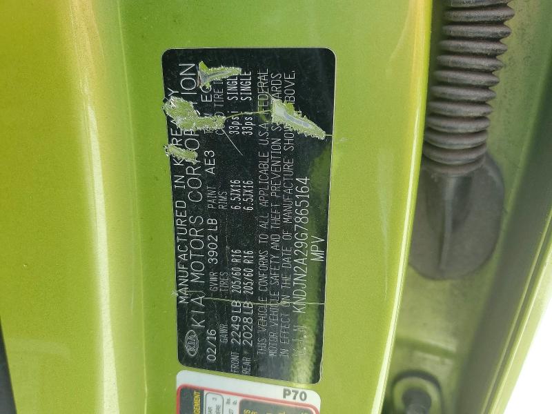 Продажа на аукционе авто 2016 Kia Soul, vin: KNDJN2A29G7865164, номер лота: 49907246