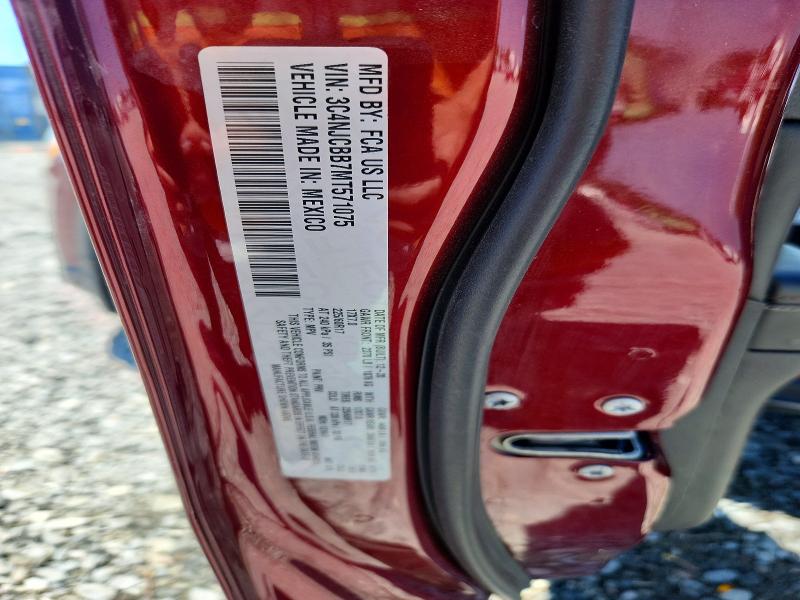 Продаж на аукціоні авто 2021 Jeep Compass, vin: 3C4NJCBB7MT571075, номер лоту: 50001316