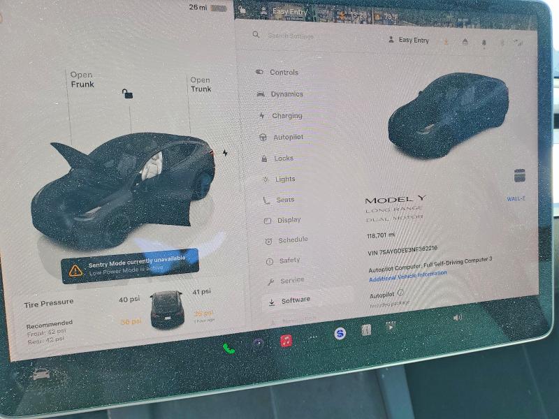 Продажа на аукционе авто 2022 Tesla Model Y, vin: 7SAYGDEE3NF362216, номер лота: 50502946