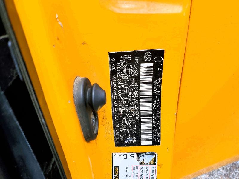 Aukcja sprzedaży 2016 Toyota Prius V, vin: JTDZN3EU0GJ050309, numer aukcji: 51905776