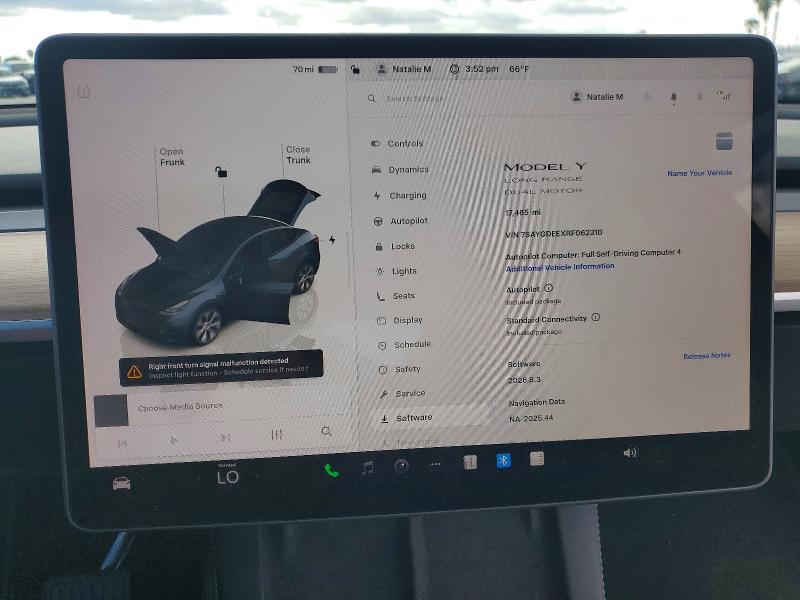 Продажа на аукционе авто 2024 Tesla Model Y, vin: 7SAYGDEEXRF062310, номер лота: 49816196