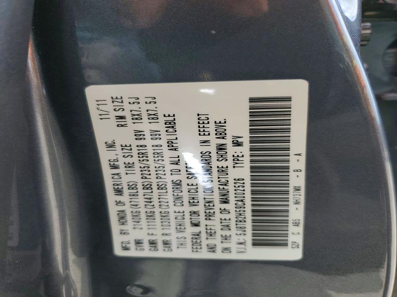 Продаж на аукціоні авто 2012 Acura Rdx, vin: 5J8TB2H59CA002526, номер лоту: 47836416