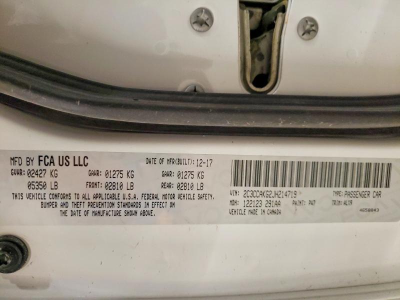 Aukcja sprzedaży 2018 Chrysler 300, vin: 2C3CCAKG2JH214719, numer aukcji: 51606816