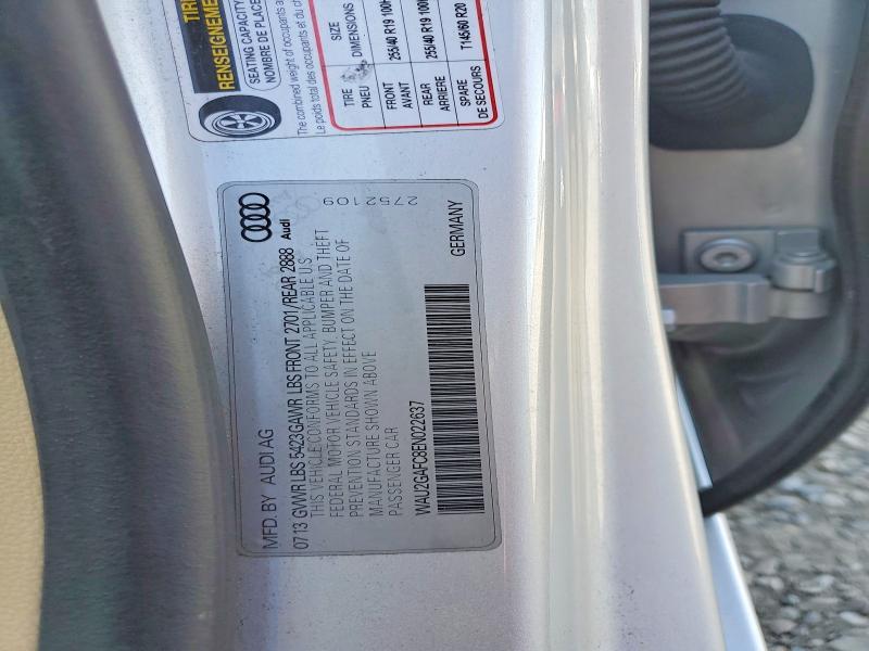Aukcja sprzedaży 2014 Audi A7 Quattro, vin: WAU2GAFC8EN022637, numer aukcji: 51359616
