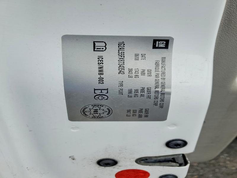 49261136 :رقم المزاد ، 1G2AL55FX87343542 vin ، 2008 Pontiac G5 مزاد بيع
