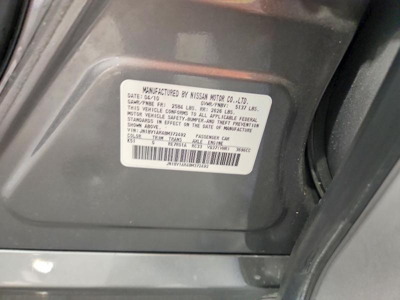 Aukcja sprzedaży 2011 Infiniti M37, vin: JN1BY1AR4BM372492, numer aukcji: 49341956