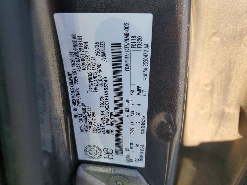 Продажа на аукционе авто 2014 Ford Escape, vin: 1FMCU0GX1EUA55749, номер лота: 49244016