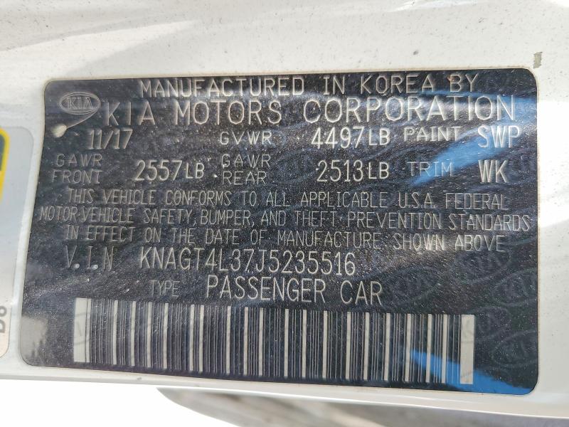 Продаж на аукціоні авто 2018 Kia Optima, vin: KNAGT4L37J5235516, номер лоту: 51071266