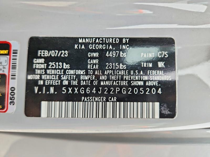 Auction sale of the 2023 Kia K5, vin: 5XXG64J22PG205204, lot number: 51583296