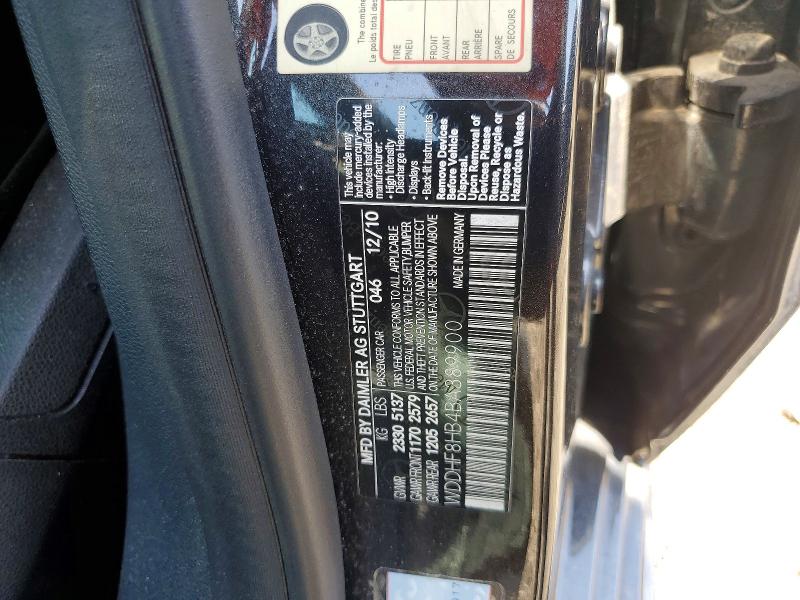 2011 Mercedes-benz E მანქანა იყიდება აუქციონზე, vin: WDDHF8HB4BA389900, აუქციონის ნომერი: 49605356