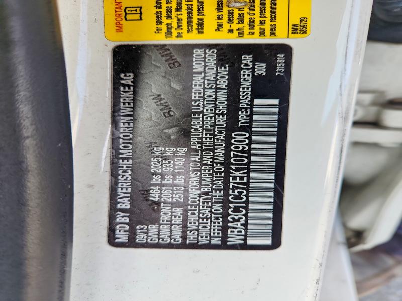 Aukcja sprzedaży 2014 Bmw 328, vin: WBA3C1C57EK107900, numer aukcji: 51506596