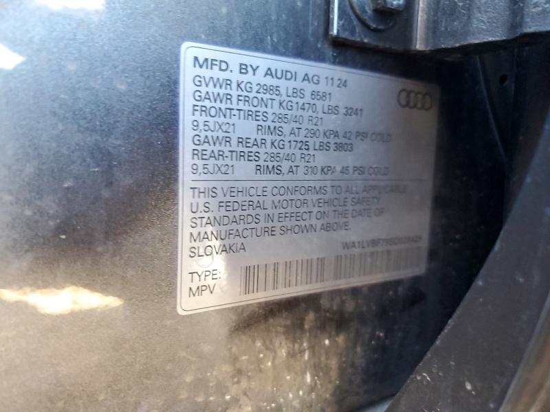 Aukcja sprzedaży 2025 Audi Q7, vin: WA1LVBF79SD020428, numer aukcji: 48862146