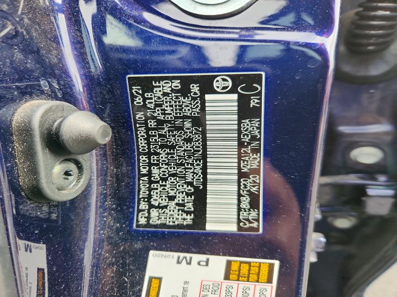 2022 Toyota Corolla მანქანა იყიდება აუქციონზე, vin: JTDS4MCE1NJ083872, აუქციონის ნომერი: 49742886