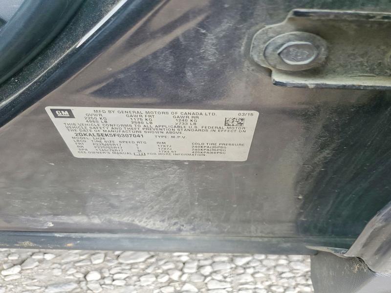 Aukcja sprzedaży 2015 Gmc Terrain, vin: 2GKALSEK5F6307041, numer aukcji: 50414126