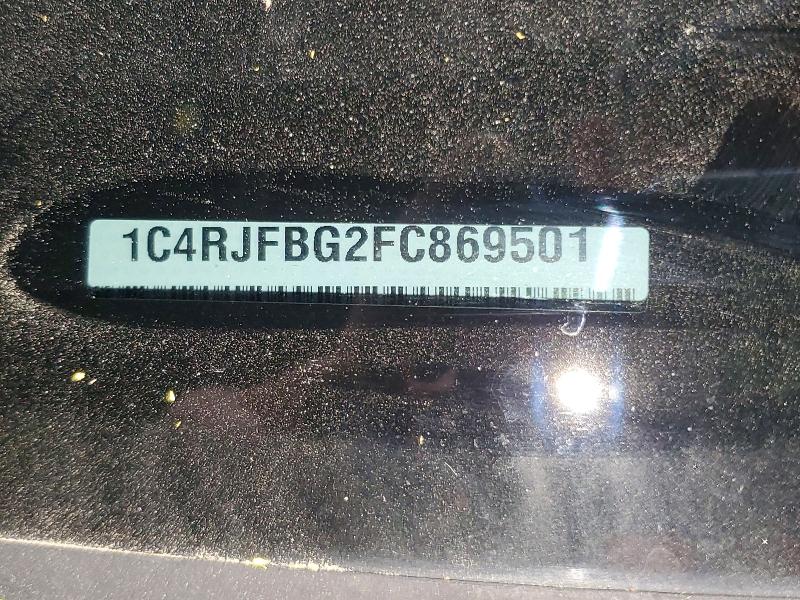51828556 :رقم المزاد ، 1C4RJFBG2FC869501 vin ، 2015 Jeep Grand Cherokee مزاد بيع