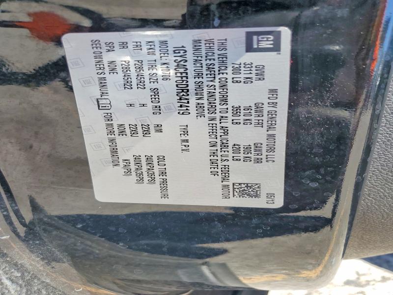 Продаж на аукціоні авто 2013 Cadillac Escalade, vin: 1GYS4CEF6DR347419, номер лоту: 50063266
