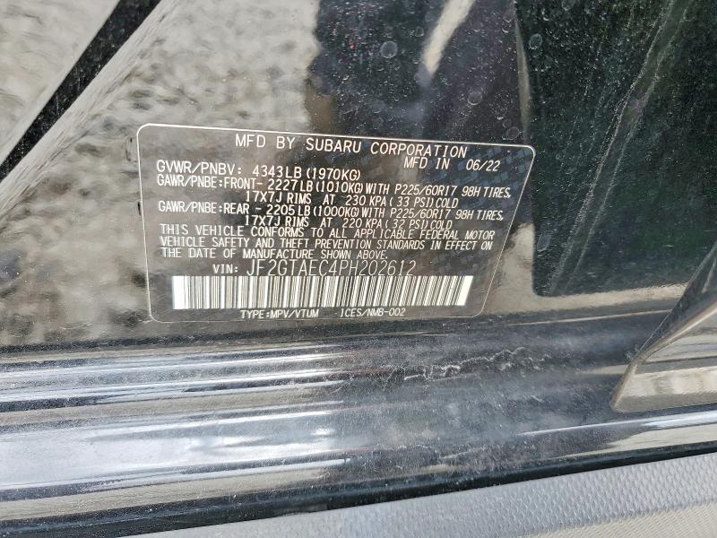 Продажа на аукционе авто 2023 Subaru Crosstrek, vin: JF2GTAEC4PH202612, номер лота: 49963166