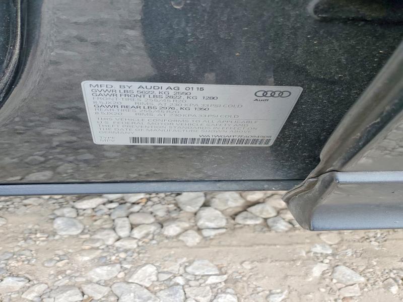 Aukcja sprzedaży 2015 Audi Q5, vin: WA1WGAFP7FA094908, numer aukcji: 48610756