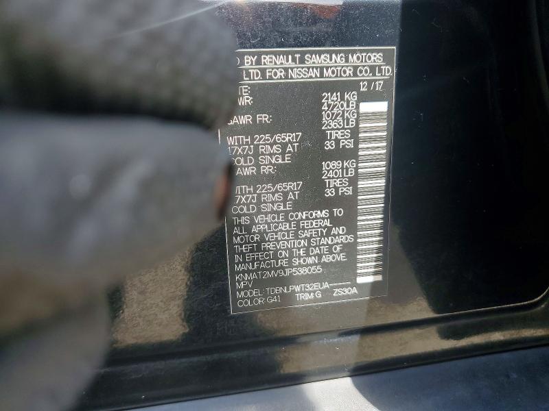 Aukcja sprzedaży 2018 Nissan Rogue, vin: KNMAT2MV9JP538055, numer aukcji: 51625406